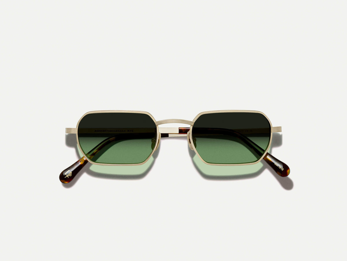 Shmooz Sun - Gold - 48 - Moscot