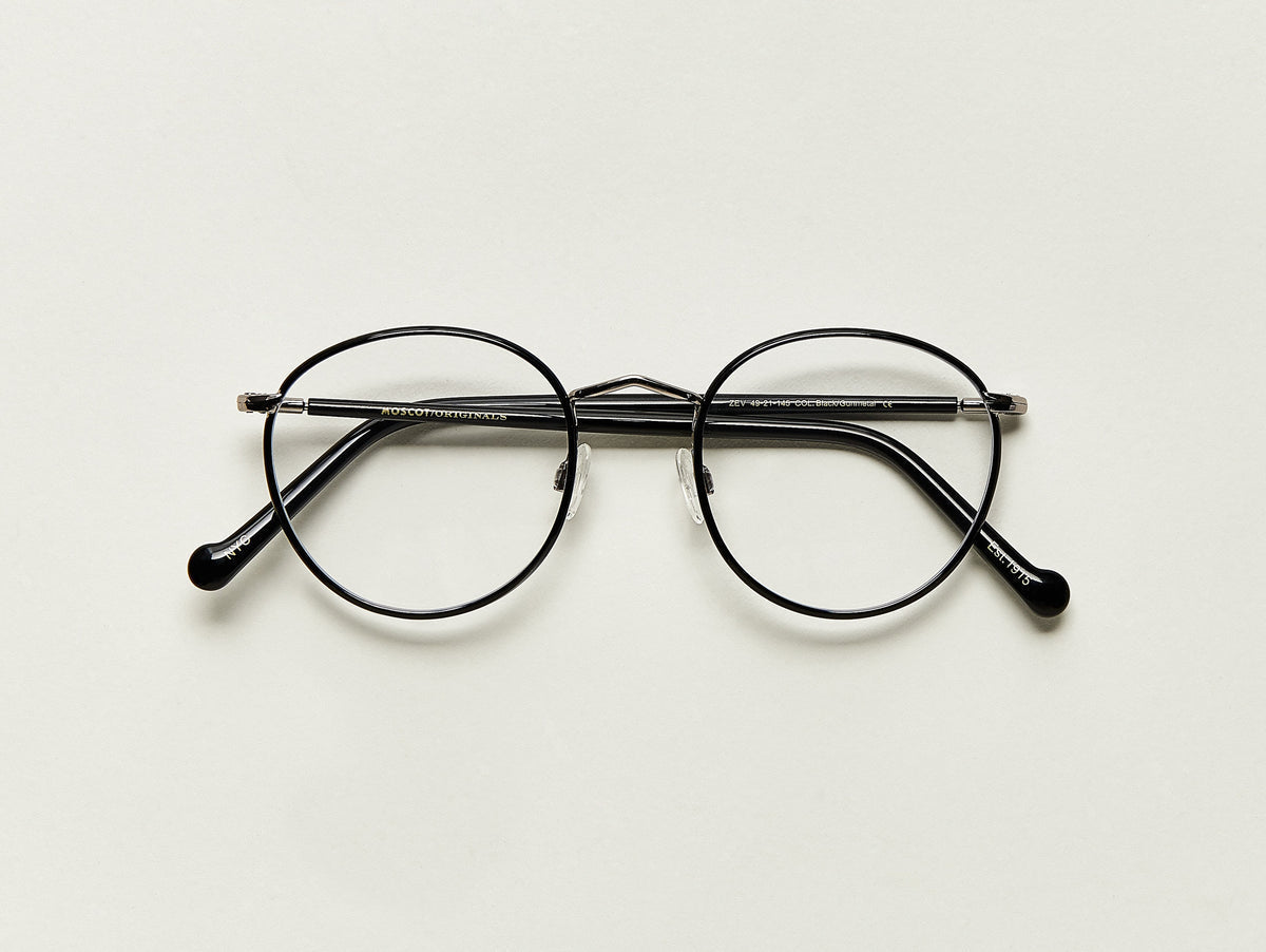 Zev - Black - 46 - Moscot